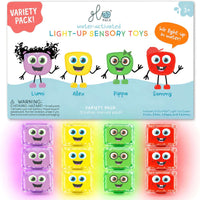 Glo Pals Water-Activated Light-Up Bath Toy Cubes, 4 Colors