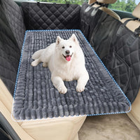 Dog Car Bed, Non-Slip Backseat Dog Bed Mat 50" L×24.6" W – Essentials for Dogs - Grey / XL（56"Lx28.7"M×1"H)