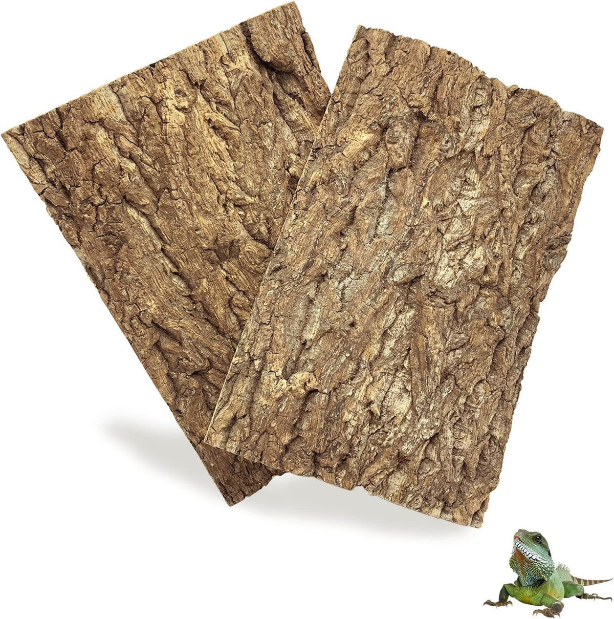 2PCS Cork Terrarium Background - 2Pcs-11.8”x7.9”