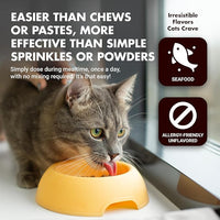 Immune Support for Cats – Daily Formula with Inulin, Beta-Glucan, Vitamin E, Omega-3s, Fermented Yeast & More! - Made for Picky Eaters