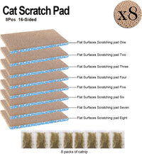 8 Packs in 1 Cat Scratch Pad, Cat Scratcher Cardboard - image 2