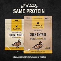 Vital Essentials Freeze-Dried Raw Duck Meal or Mixer Dog Food Crunchy Mini Nibs, 25 oz