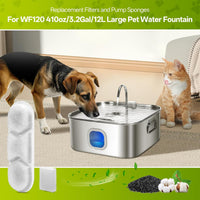 12 Pack Dog Water Fountain Replacement Filters for 410oz/3.2Gal/12L - 6 Pack - image 3
