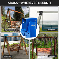 ABUSA heavy duty A-frame swing set brackets with 4 swing hangers and bolts - view 21