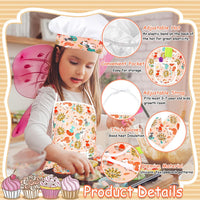 KAEGREEL Kids Baking Chef Set with Unicorn Apron and Mitt - 3 Animal Apron +6 Animal Model Cookie Cutters - image 4
