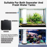 hygger Air Stone for Aquarium: Quiet High Dissolved Oxygen Diffuser - 8CM - image 4