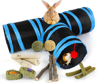 Bunny Tunnels & Tubes Collapsible 3 Way Rabbit Hideout with 13pcs - BK&BU