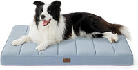 Bedsure Cooling Dog Bed for Crate - Large Orthopedic Flat Puppy Beds with Removable Washable Cover, Egg Crate Foam Pet Mat, Suitable for Pet Up to 50 lbs