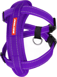 EzyDog Chest Plate No Pull Dog Harness, Escape Proof - Purple / X-Small