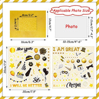 30 Packs Halloween Arts and Crafts for Kids Picture Frame Craft Kits - Happy New Year - image 3