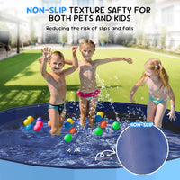 47'' Foldable Dog Pet Bath Pool, Heavy Duty Non-Slip Kiddie Pool - XXXXXL - 97*16 IN - 511 Gal - image 2