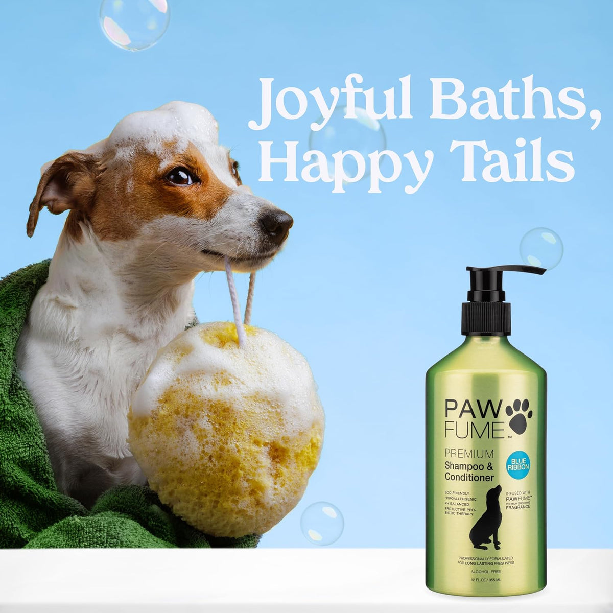 PAWFUME Deshedding Dog Shampoo and Conditioner, Show Dog - Shampoo & Conditioner Blue Ribbon / Pack of 1 - image 2
