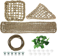 2 Pack Large Bearded Dragon Hammock - 3Pcs-Square+Triangle+Rectangle