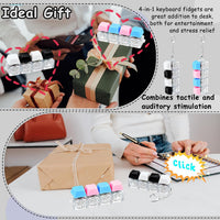 2 PCS Keyboard Fidget Toy - Black White Blue Pink / General - image 4