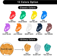 JOYIN Washable Tempera Paint Set for Kids 42PCS - 2 Fl Oz (Pack of 12) - image 2