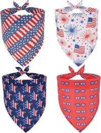 Halloween Dog Bandanas, L - Large / American Flag