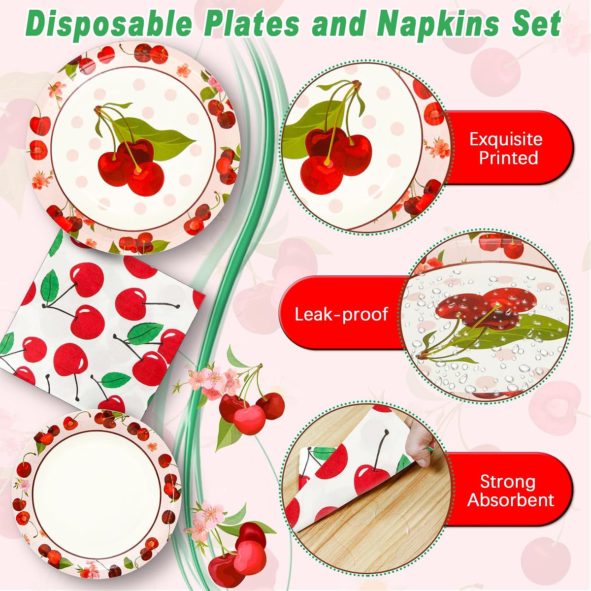 yunhuatdm 180 piece cute ghost Halloween plates and napkins set, black and white - view 15