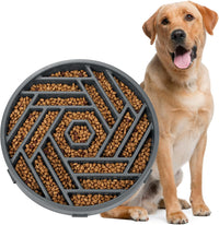 WHIPPY Slow Feeder Dog Bowl - grey