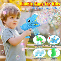 Yunaking Kids Bubble Gun 2 Pack - Blue+green - image 4