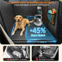 URPOWER Back Seat Extender for Dogs - Matte Black / L - Extended/Double Cab Trucks - image 2