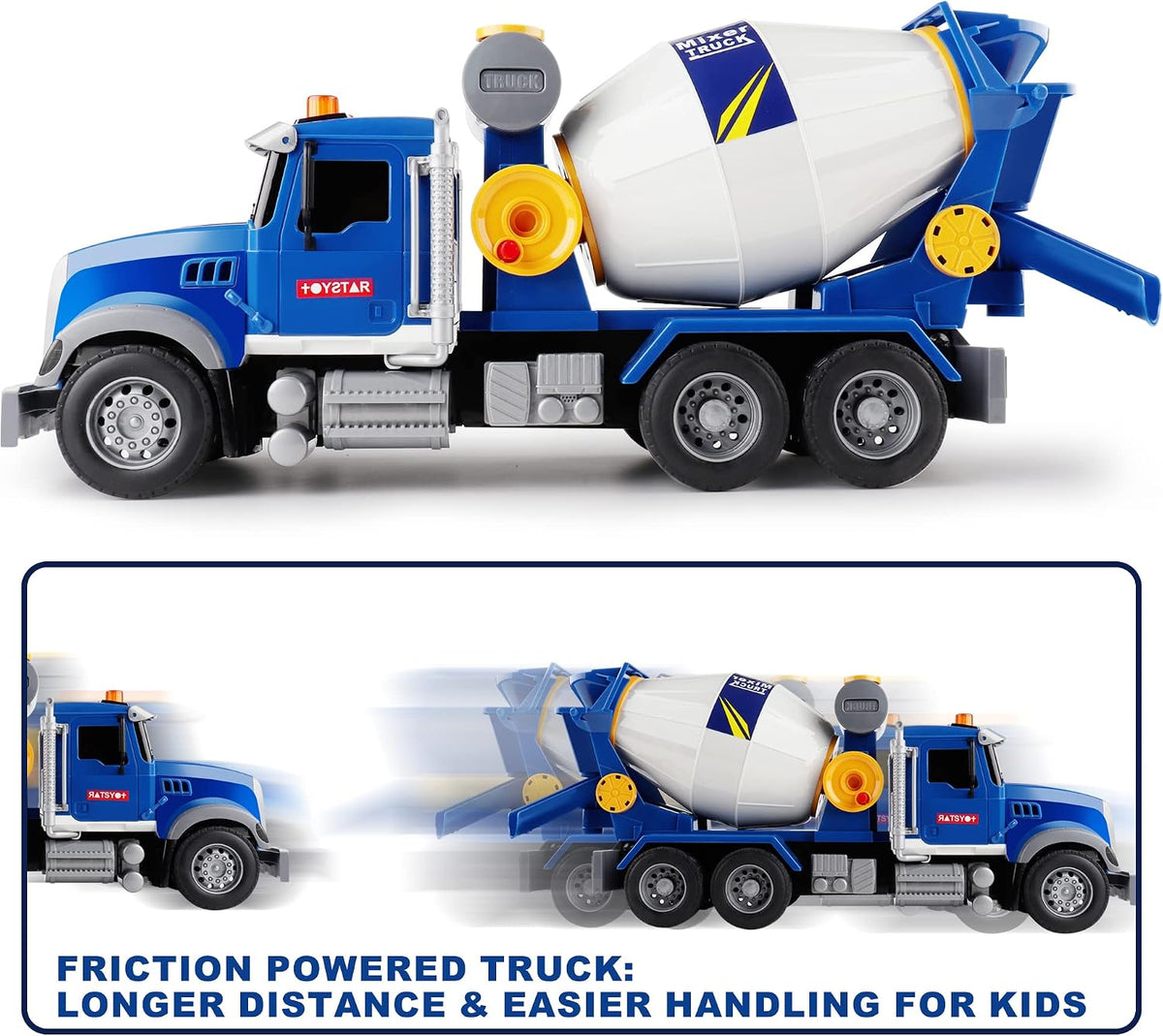 Dwi Dowellin Kid Trucks Toys for Boys Age 3-5 - mixer tuck - image 3