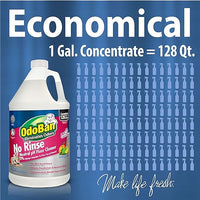 OdoBan Pet Solutions No Rinse Neutral pH Floor Cleaner Concentrate, Made in the USA, Splash O' Citrus Scent, 4 Gallons