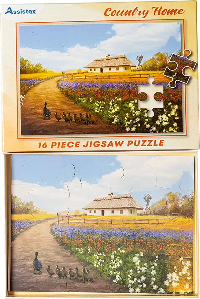 Dementia Puzzle 16 Large Pieces Jigsaw -- Country Home