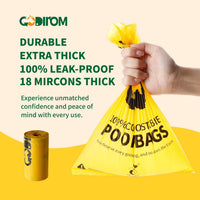 Certified Home Compostable Dog Poop Bags, 270 Plant Based Bags – Essentials for Dogs - Yellow / 270 Count (Pack of 1) - image 4