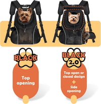 WOYYHO Pet Dog Carrier Backpack - Black 2.0 / Small(2-4.5lbs) - image 3