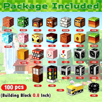 200 pcs Magnetic Blocks, Building Toys Gifts for Kids Age 3+ - Forest - 100 pcs - image 2