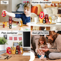 Russian Nesting Dolls, Bear Wooden Stacking Set - Long Lion - image 4