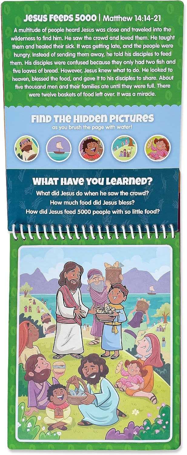 Water Reveal Coloring Scripture Book for Kids. – Fun for Kids & Family - New Testament #2 - image 4
