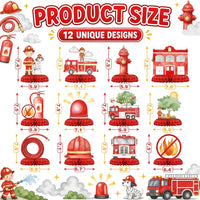 HaPiBiDesign transportation party decorations, 10 honeycomb table centerpieces - view 28