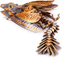 Guwewu Feathered Wyvern, 3D Printed Articulated Fidget Dragon - Stormcrest