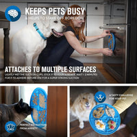 Hyper Pet IQ Treat Lick Mat for Dogs & Cats - Suction Lick Mat 2pk / Blue/Purple - image 4