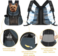 WOYYHO Pet Dog Carrier Backpack - Dark Gray / Large(10-14lbs) - image 3