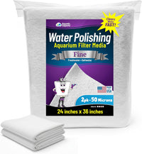 Aquatic Experts Aquarium Polishing Filter Pad - Ultra Fine – 50 Micron / 24" x 36 - 2 pack