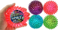 JA-RU Light Up Rubber Spike Balls Fidget Toy 695-4p – Fun for Kids & Family - Spike Balls / 4 Giant Balls