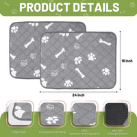 PatiencET Self Warming Cat Bed for Indoor Cats 18'' x 24'' - Bone&paw / 18*24 - image 4