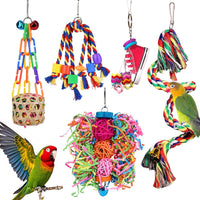 Parrot Parakeet Bird Toys, Cockatiel Budgies Cage Toys – Essentials for Birds