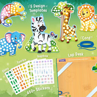 Imagimake Mirror Mosaic, Princess & Unicorn, 10 Templates - 7. Animals - image 2