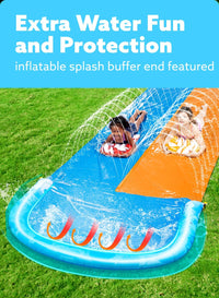 JOYIN 22.5ft Water Slides and 2 Bodyboards - Blue, Orange / 22.5FT - image 3