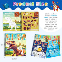 Homicozy 3Pcs Paint by Number Sticker Books for Kids 4-8 - Style2-3pcs - image 3
