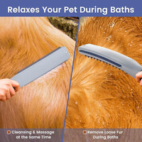 Dog Shower Attachment, Dog Shower With Metal Diverter, Pet Shower Attachment for Fast and Easy Dog Bathing, 3 Spray Modes One-Button Switch 8-Foot Hose For Indoor and Outdoor