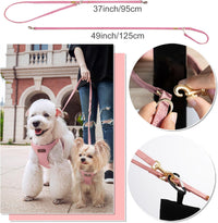 Puppytie Small Dog Harness and Leash Set, Pink, S – Essentials for Dogs - A-Pink / XS(4.5-11lb） - image 4
