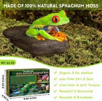 8 OZ Natural Sphagnum Moss for Reptiles - 30QT(1.3lb) - image 2