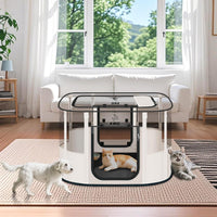 Foldable Pet Cat Playpen, Indoor Cat cage Crates S - Beige / Medium（31.5"L x 23.6"W x 21.7"H） - image 2