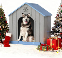 Fancyango Extra-Large Giant Dog House Outdoor Indoor for Large Dogs - Blue / 36''L×38''W×38''H - image 2
