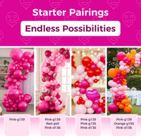 Bezente Assorted Latex Rainbow Balloons 100 Pack 12 inch – Fun for Kids & Family - 13-pink-g139 / 18inch (Large) - image 3