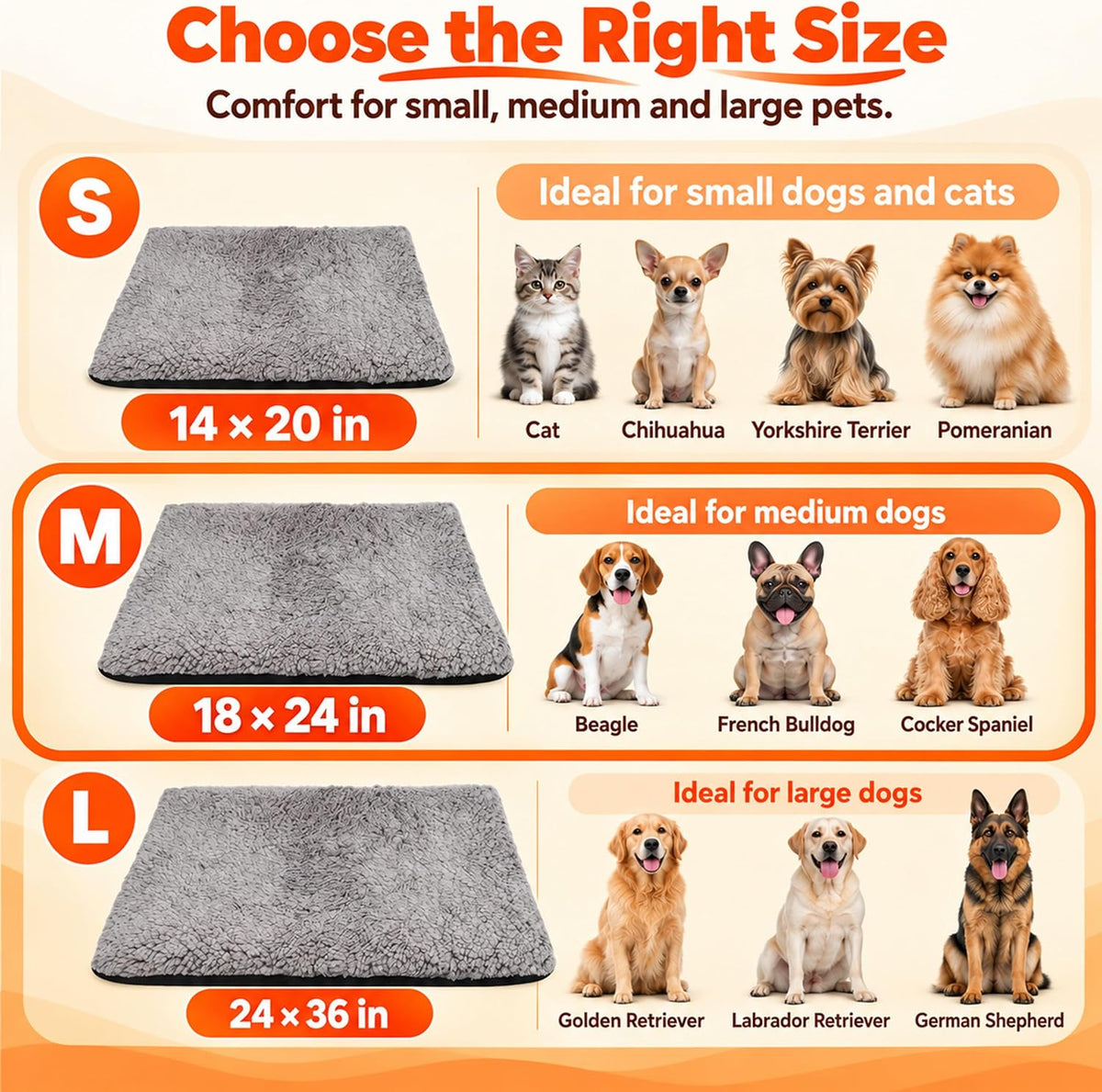 PatiencET Self Warming Cat Bed for Indoor Cats 18'' x 24'' - Gray / 18*24 - image 3